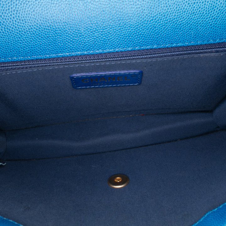 Chanel Medium Quilted Caviar Sunset On The Sea Flap Bleu – GABY PARIS Authentique