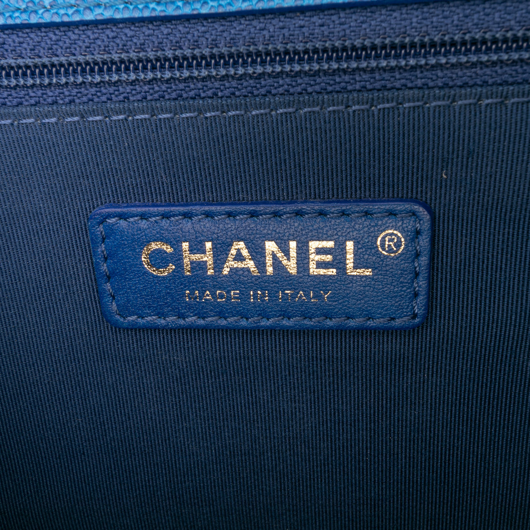 Chanel Medium Quilted Caviar Sunset On The Sea Flap Bleu – GABY PARIS Authentique
