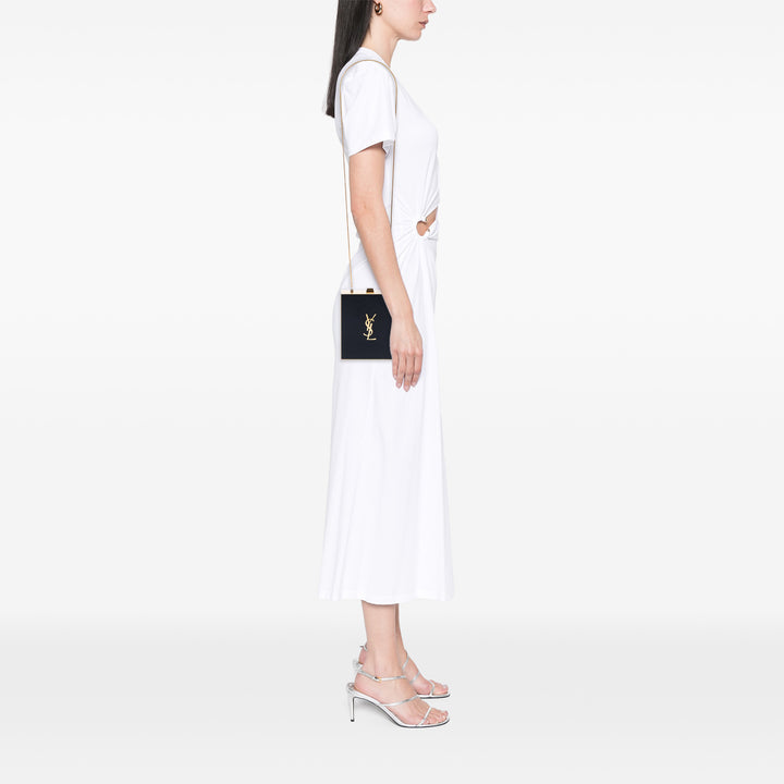 Saint Laurent Acrylic Tuxedo Boîte Pochette avec chaîne