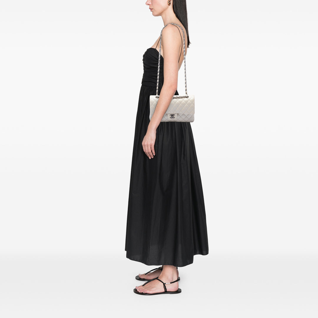 Chanel Classic Double rabat Moyen Cuir caviar Blanc – vue 6 – GABY PARIS