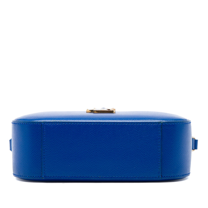 Grain De Poudre Classic Sac caméra Petit Monogram Bleu