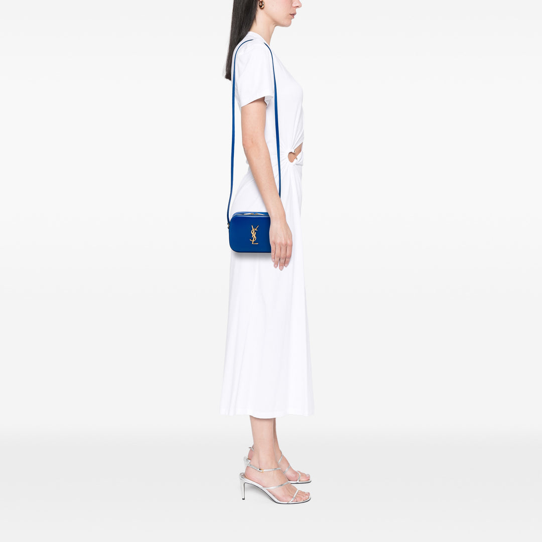 Grain De Poudre Classic Sac caméra Petit Monogram Bleu