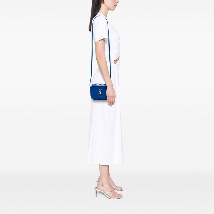 Grain De Poudre Classic Sac caméra Petit Monogram Bleu