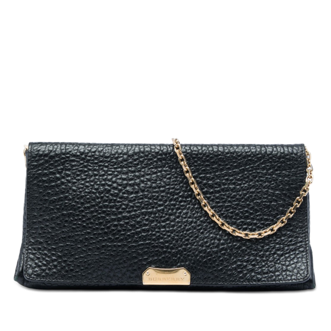 Burberry Medium Cuir de veau grainé Mildenhall Sac porté croisé