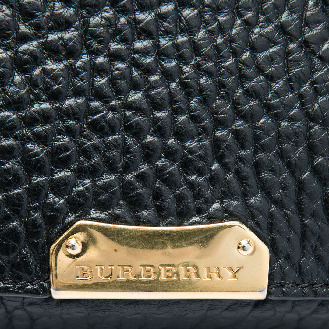 Burberry Medium Cuir de veau grainé Mildenhall Sac porté croisé