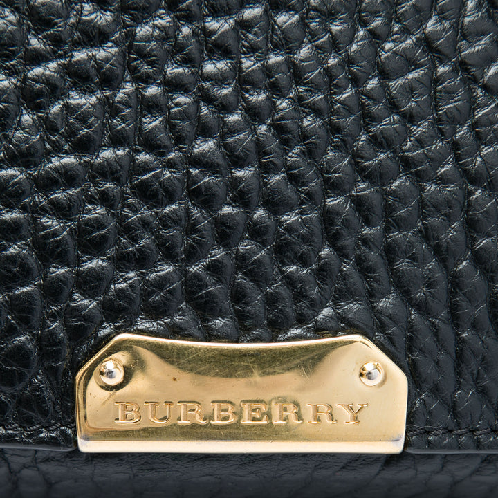 Burberry Medium Cuir de veau grainé Mildenhall Sac porté croisé