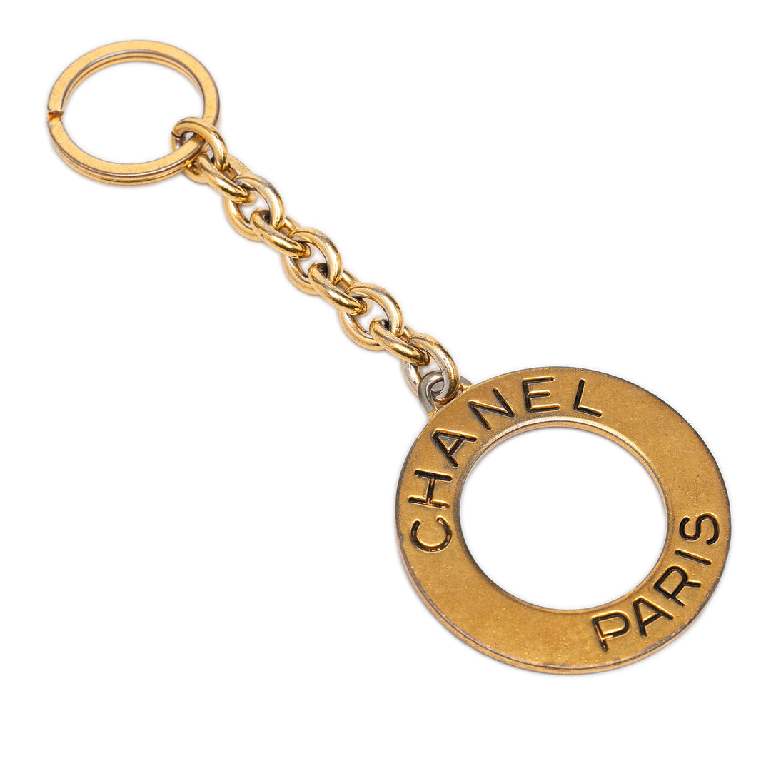 Chanel plaqué Logo Porte-clés