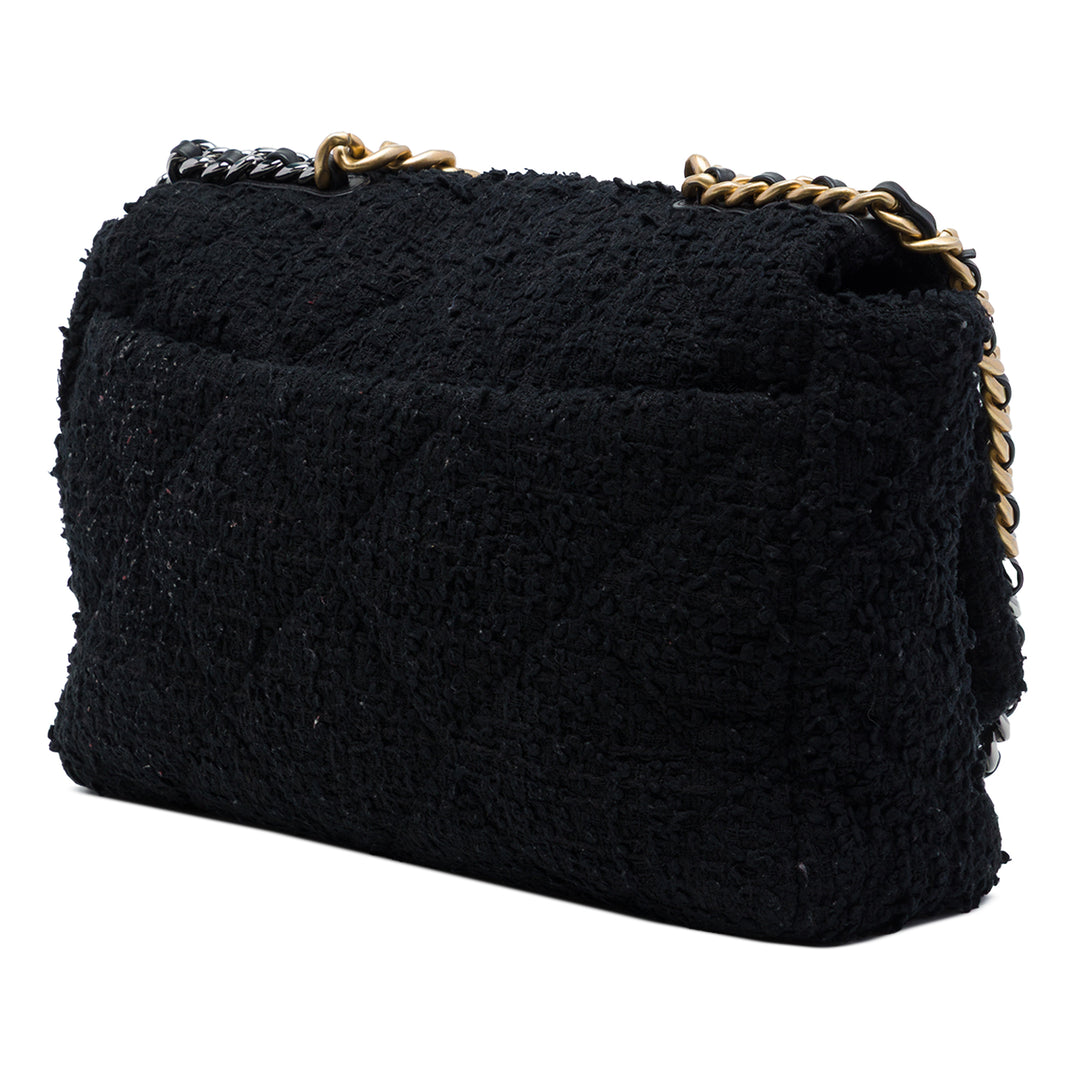 19 à rabat Maxi Tweed Noir