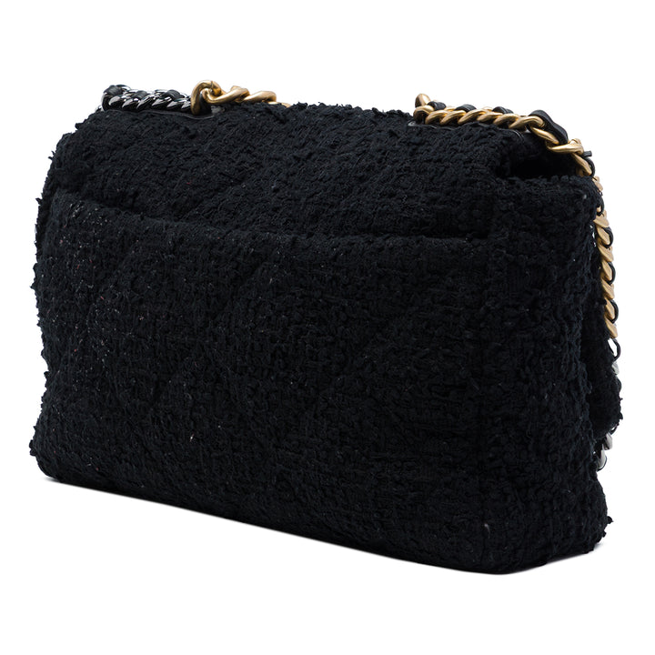19 à rabat Maxi Tweed Noir