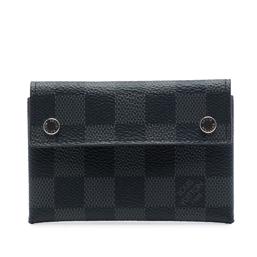 Compact Modulable Portefeuille Damier Graphite Noir