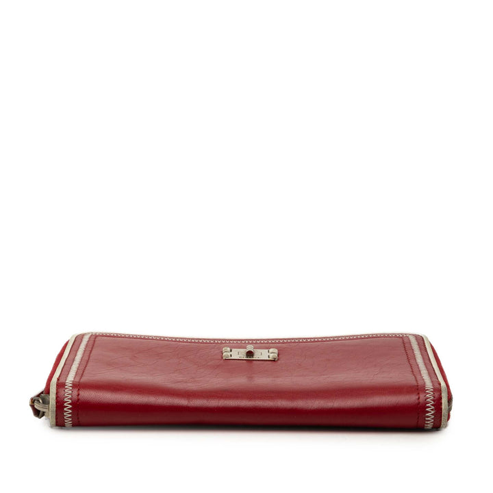 Chanel Distressed Reissue 2.55 Portefeuille long zippé Cuir de veau vieilli