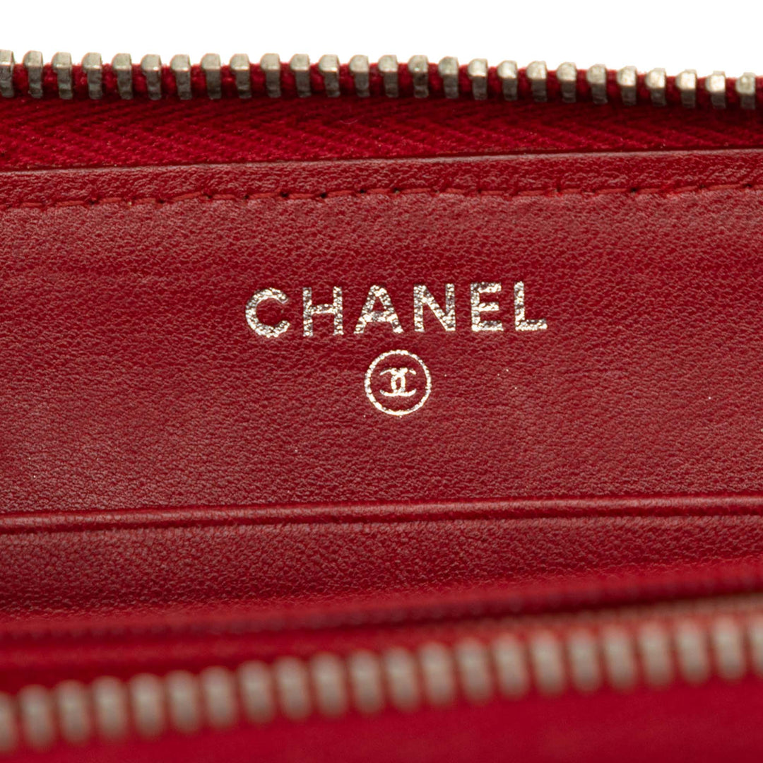 Chanel Distressed Reissue 2.55 Portefeuille long zippé Cuir de veau vieilli
