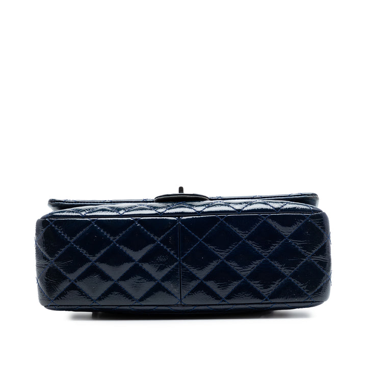 Chanel Matelassé froissé Cuir verni Reissue 2.55 Double rabat 226