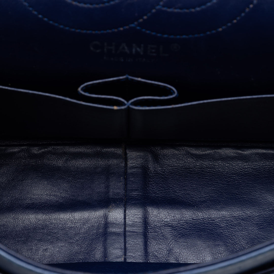 Chanel Matelassé froissé Cuir verni Reissue 2.55 Double rabat 226