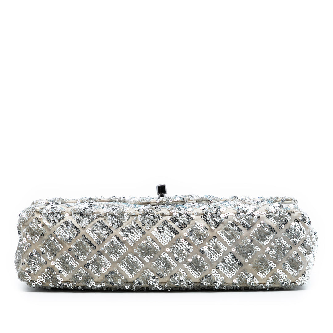 Chanel Medium Satin Seasonal Sequins à rabat