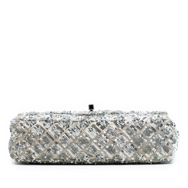 Chanel Medium Satin Seasonal Sequins à rabat