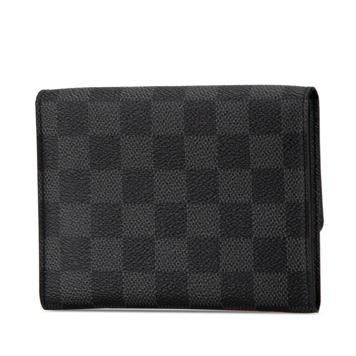 Damier Graphite Compact Modulable Wallet Black - Gaby Paris