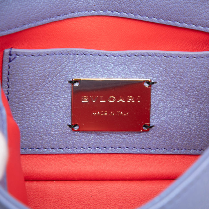 Bvlgari Sac bandoulière Serpenti Cabochon Chaîne Violet – vue 5 – GABY PARIS