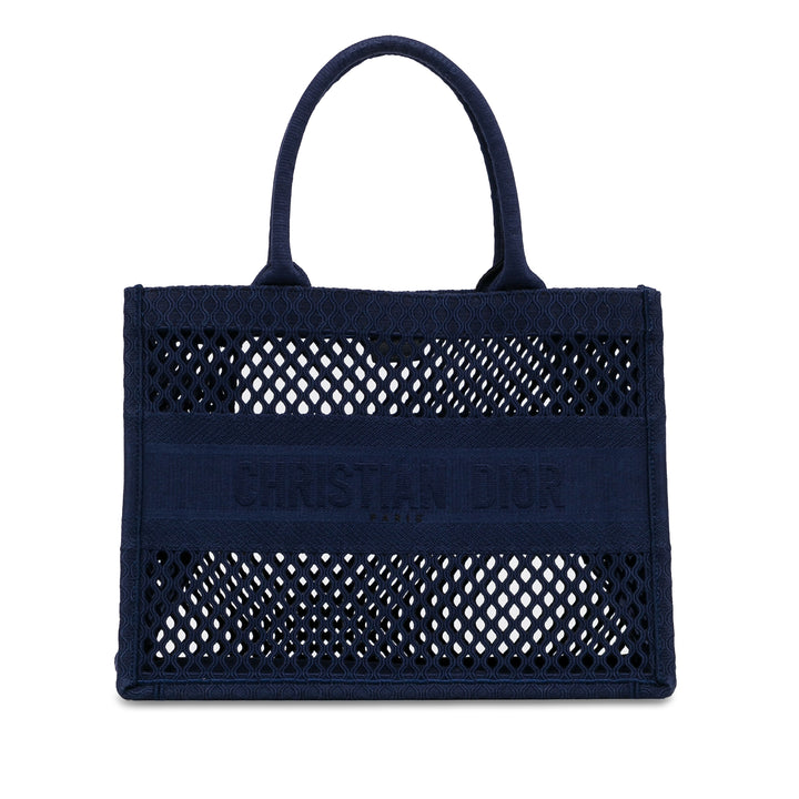 Medium Mesh Book Tote Blue - Gaby Paris