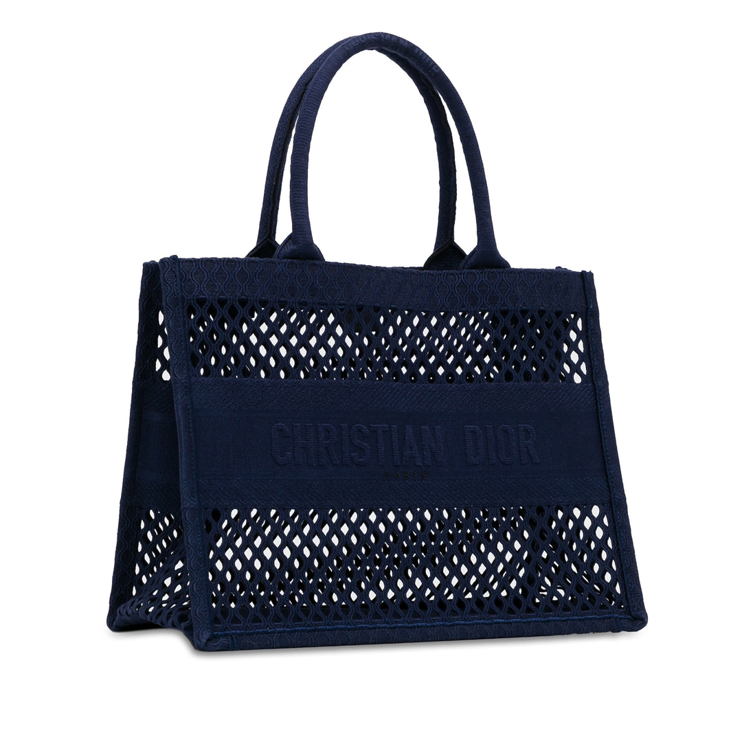 Medium Mesh Book Tote Blue - Gaby Paris