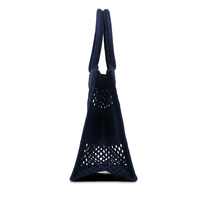 Medium Mesh Book Tote Blue - Gaby Paris