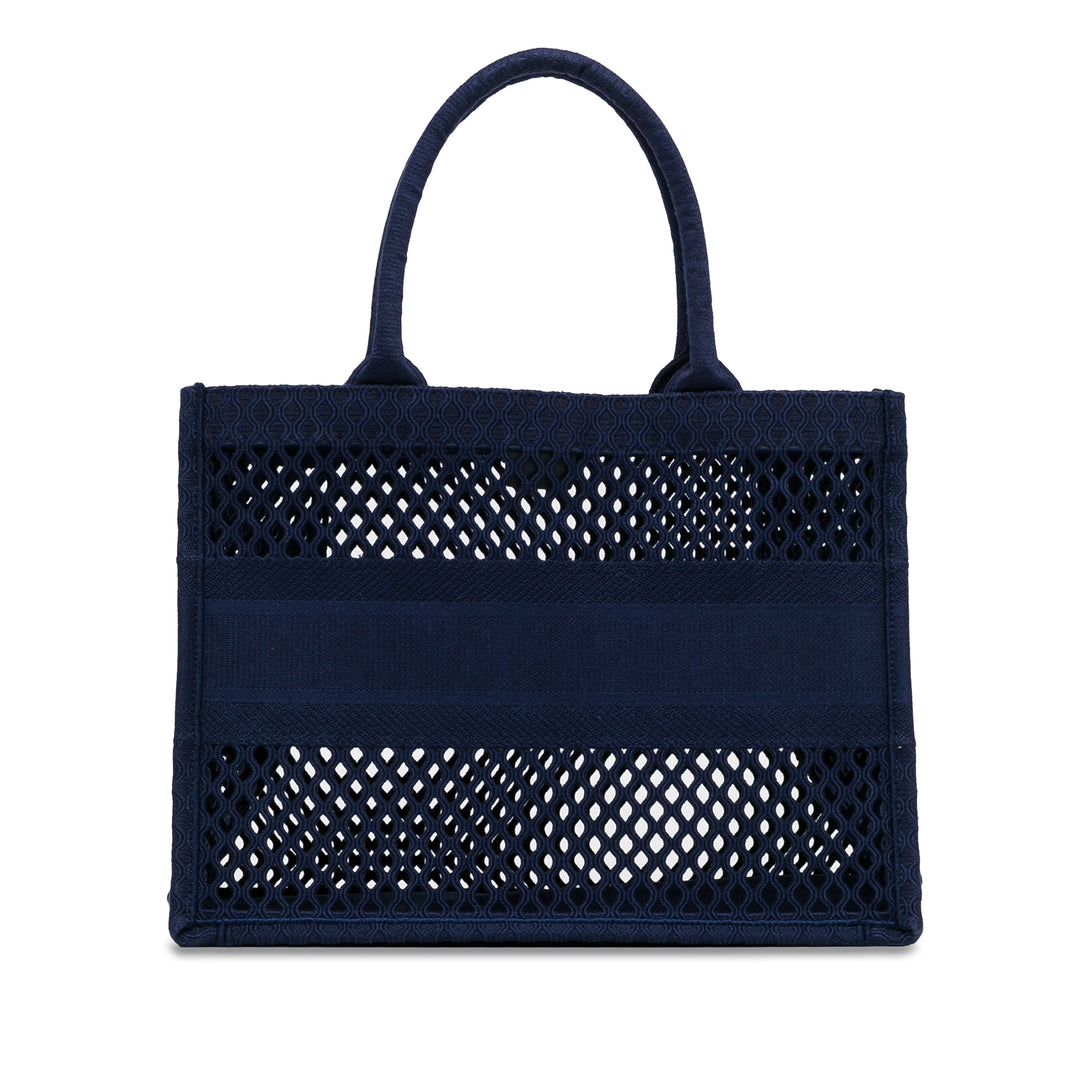 Medium Mesh Book Tote Blue - Gaby Paris