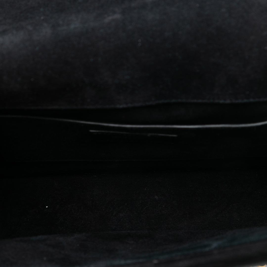 Saint Laurent Medium clouté Daim Monogram Sulpice Sac porté croisé