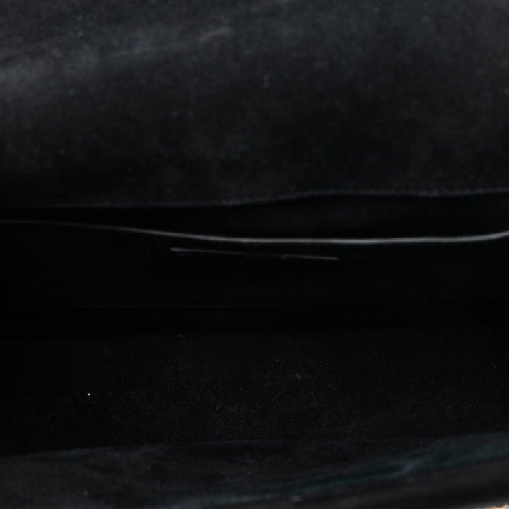 Saint Laurent Medium clouté Daim Monogram Sulpice Sac porté croisé