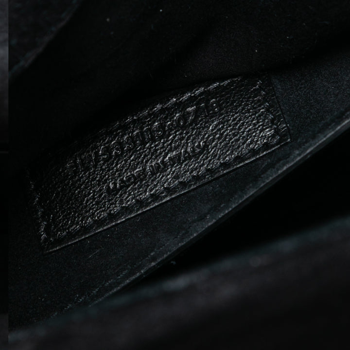 Saint Laurent Medium clouté Daim Monogram Sulpice Sac porté croisé