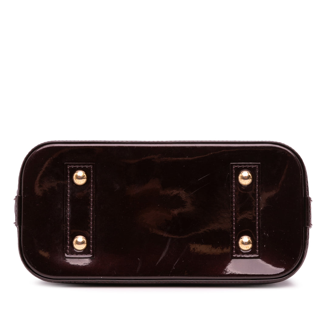 Louis Vuitton Monogram Vernis Flower Alma BB Violet