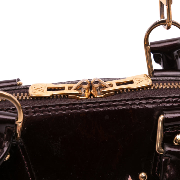 Louis Vuitton Monogram Vernis Flower Alma BB Violet
