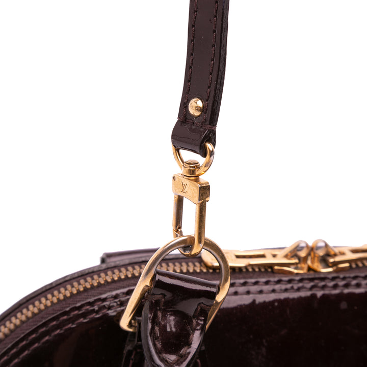 Louis Vuitton Monogram Vernis Flower Alma BB Violet