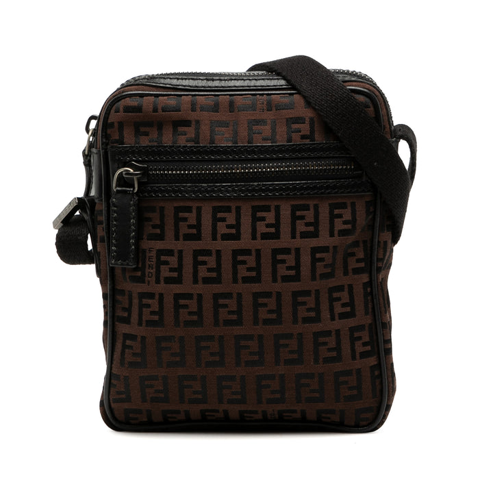 Fendi Sac bandoulière Zucchino Marron – vue principale – GABY PARIS