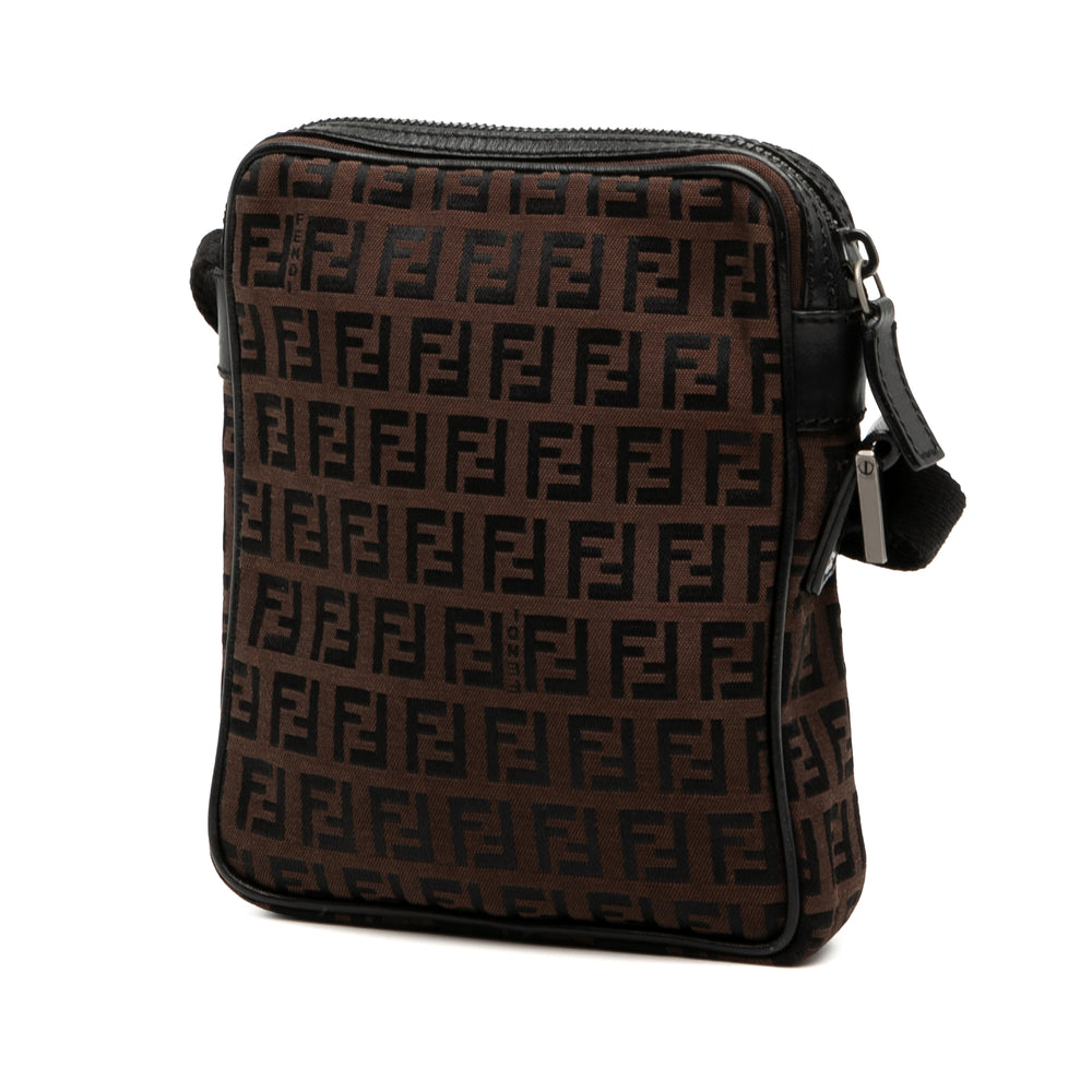 Fendi Sac bandoulière Zucchino Marron – vue 2 – GABY PARIS