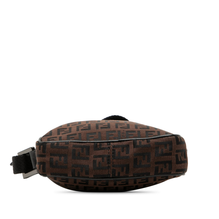 Fendi Sac bandoulière Zucchino Marron – vue 3 – GABY PARIS
