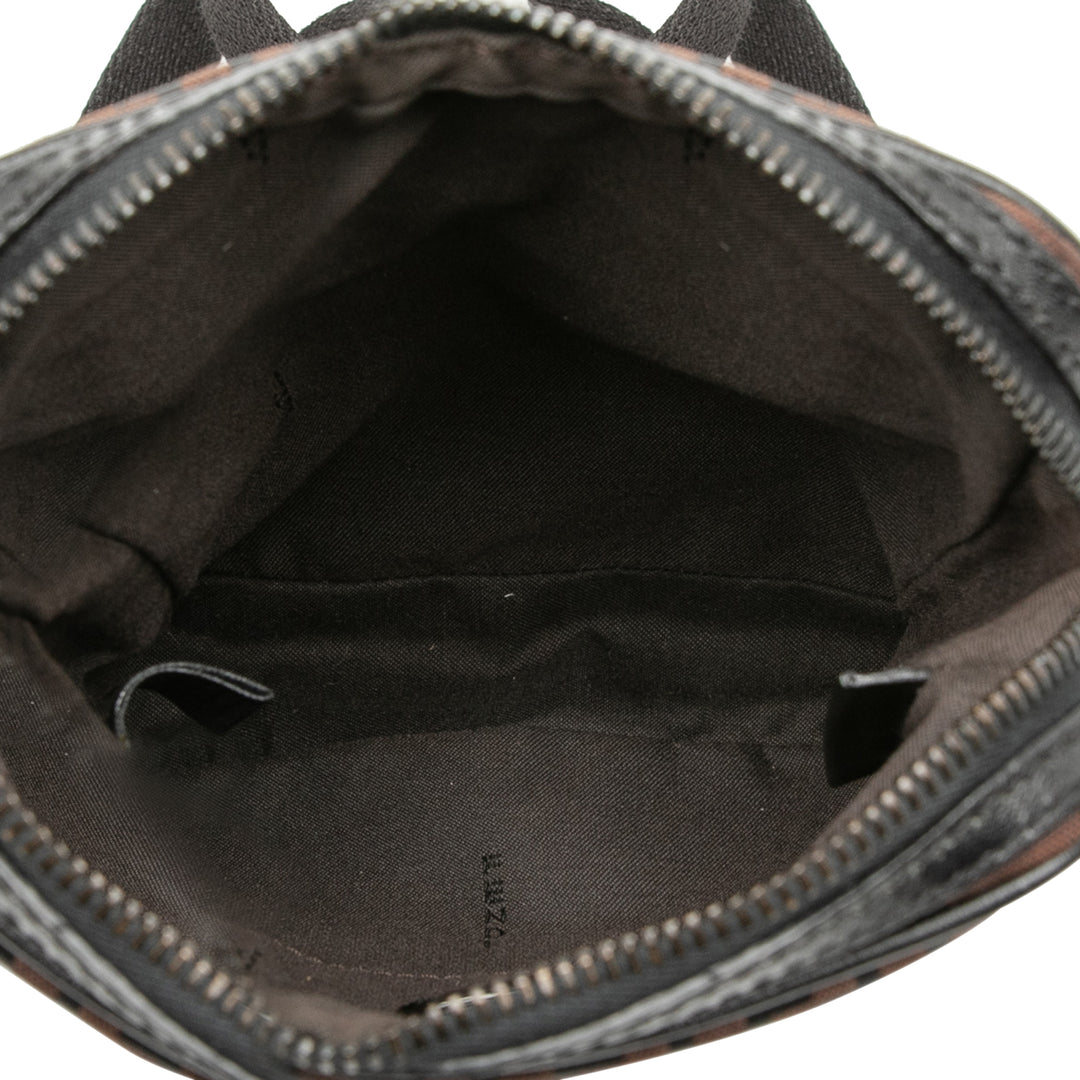 Fendi Sac bandoulière Zucchino Marron – vue 4 – GABY PARIS