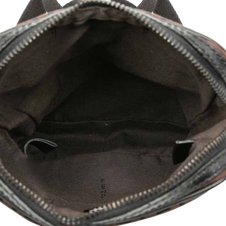 Fendi Sac bandoulière Zucchino Marron – vue 4 – GABY PARIS