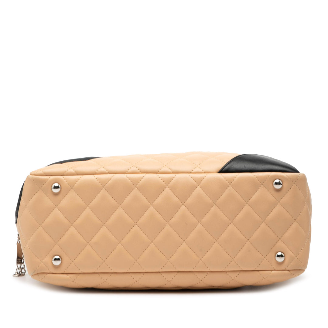 Chanel Large Matelassé Cuir d’agneau Cambon Ligne Sac bandoulière