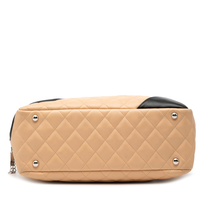 Chanel Large Matelassé Cuir d’agneau Cambon Ligne Sac bandoulière