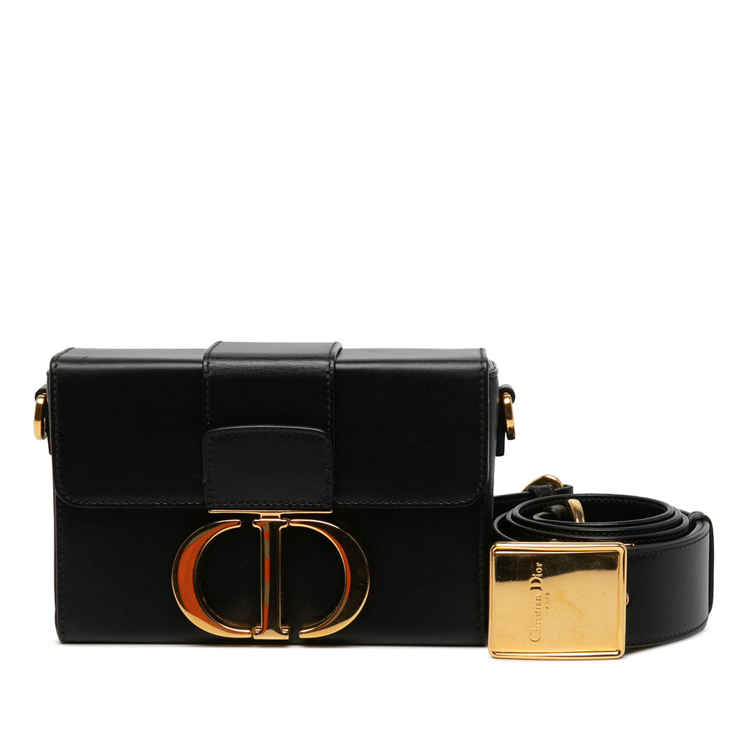 Dior Box 30 Montaigne Sac boîte Cuir de veau Noir – vue 5 – GABY PARIS