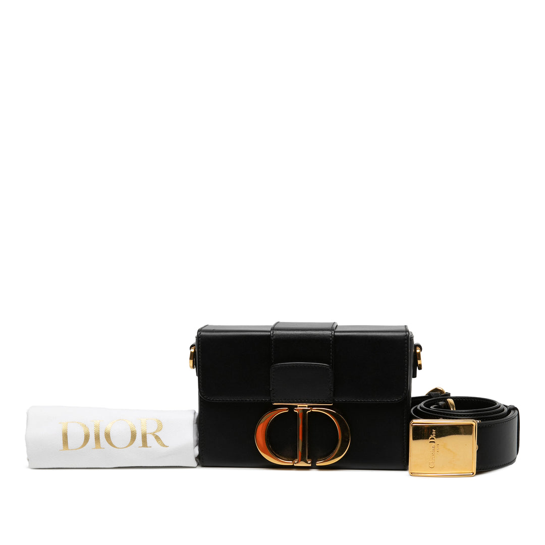 Dior Box 30 Montaigne Sac boîte Cuir de veau Noir – vue 7 – GABY PARIS