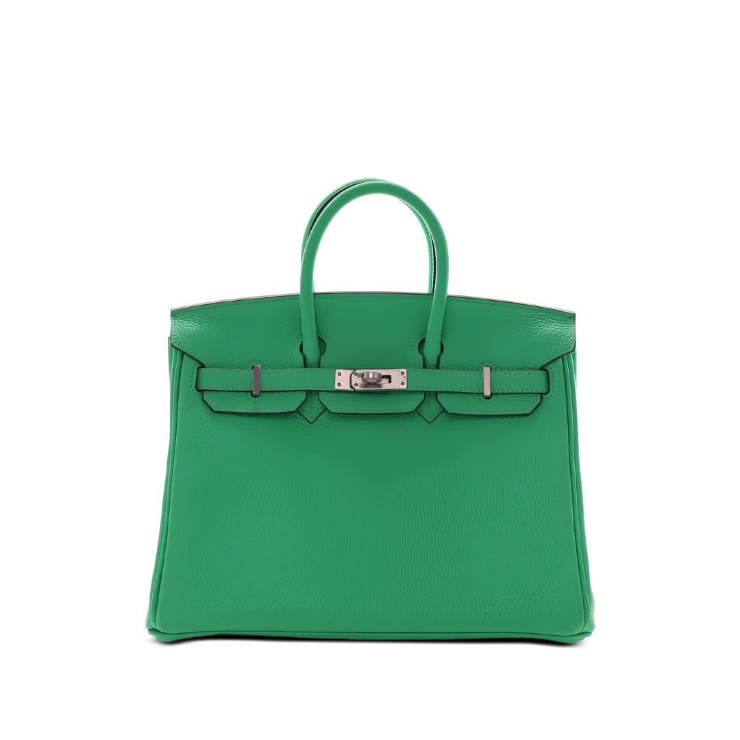 Hermès Sac à main Birkin Retourne 25 Togo Vert – vue principale – GABY PARIS