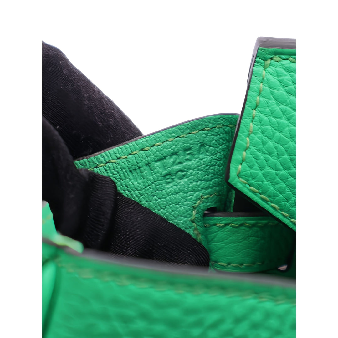 Hermès Sac à main Birkin Retourne 25 Togo Vert – vue 6 – GABY PARIS