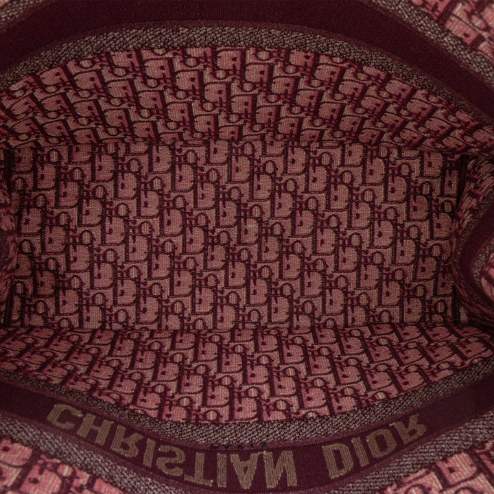 Dior Large Oblique brodé Toile Book Cabas