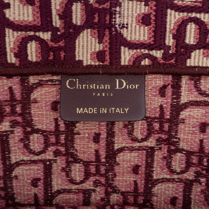 Dior Large Oblique brodé Toile Book Cabas
