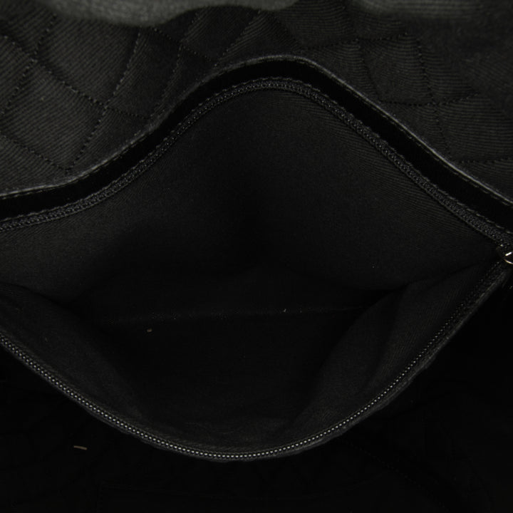 Cruise Line Large Calfskin Bowler Bag Black - Gaby Paris