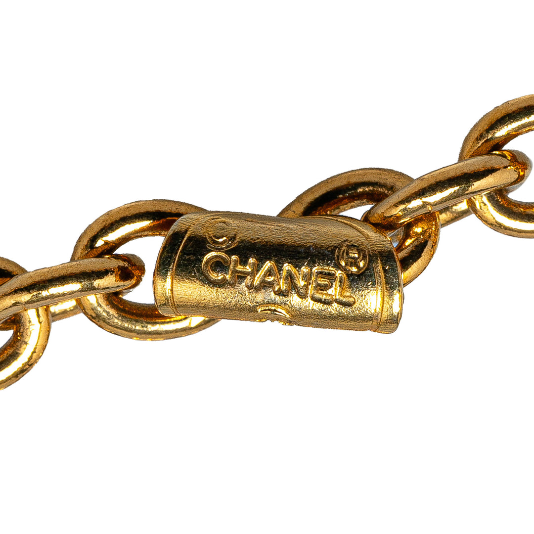 Chanel Gold Plated Multi Chain Flap Bag Pendant Necklace Gold - GABY PARIS