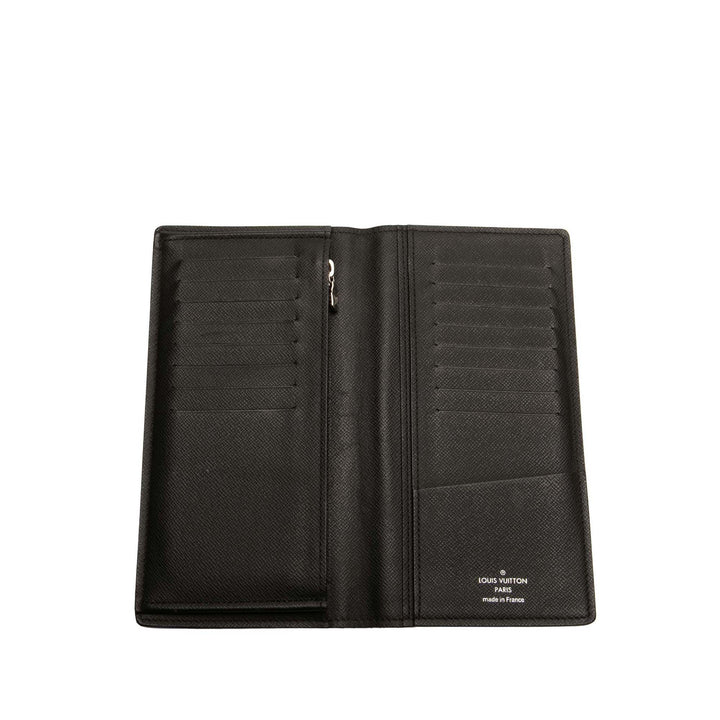 Louis Vuitton Taiga Brazza Wallet Noir
