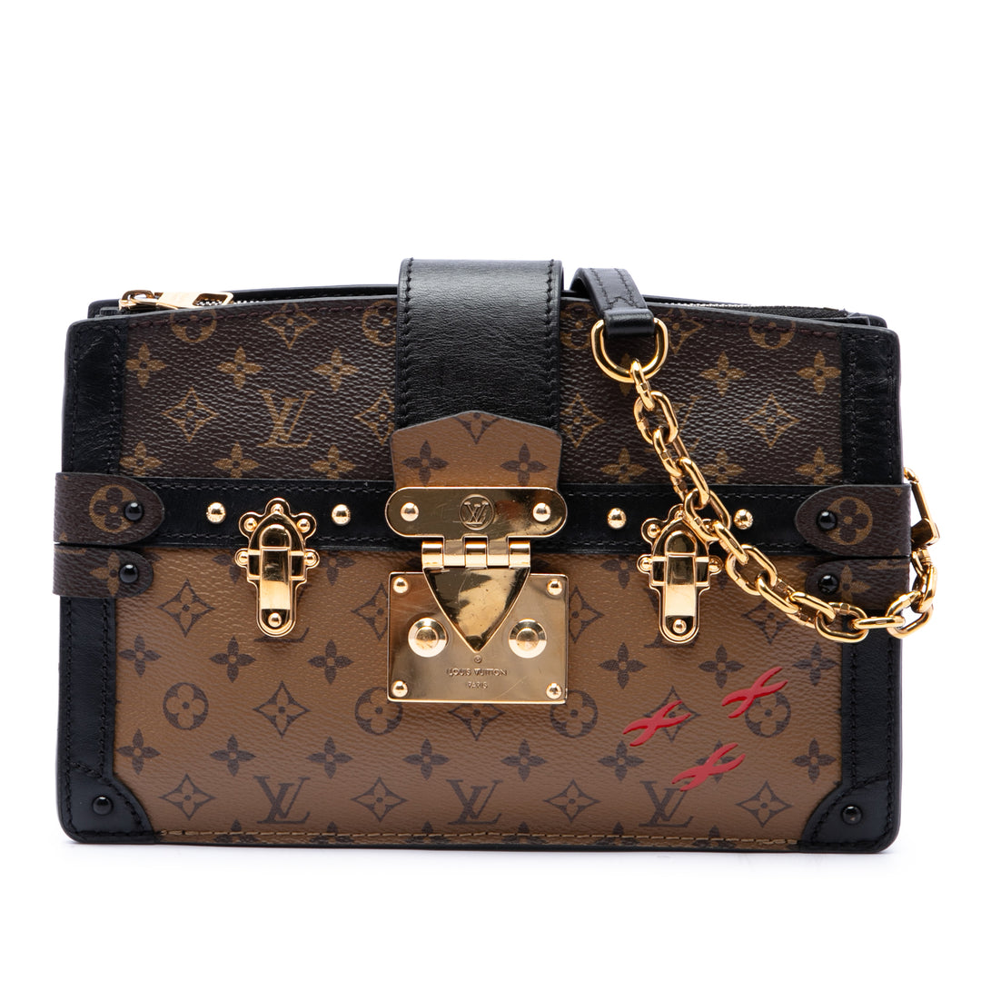 Louis Vuitton Trunk Pochette Monogram Reverse Marron