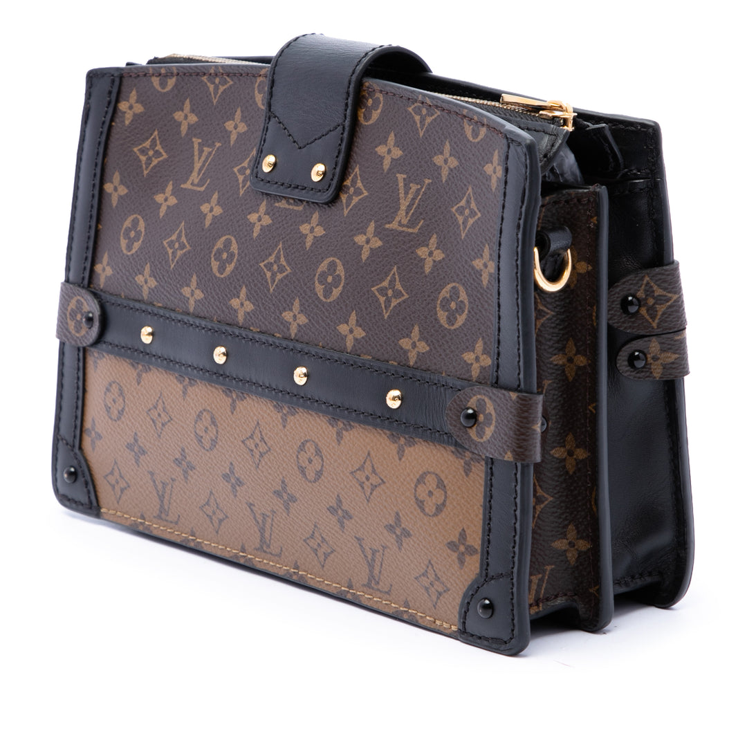 Louis Vuitton Trunk Pochette Monogram Reverse Marron